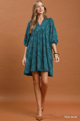 "Anita"  Jacquard Dress