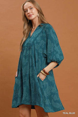 "Anita"  Jacquard Dress