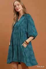 "Anita"  Jacquard Dress