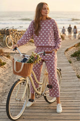 "Dot" Polka Matching Separates, Mauve