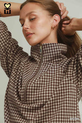 "Alaina" Half Zip Top - The Katie Grace Boutique