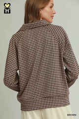 "Alaina" Half Zip Top - The Katie Grace Boutique