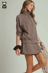 "Alaina" Half Zip Top - The Katie Grace Boutique