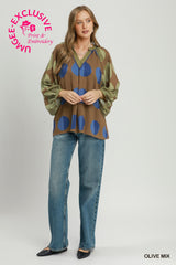 "Olivia" Polka Blouse - The Katie Grace Boutique