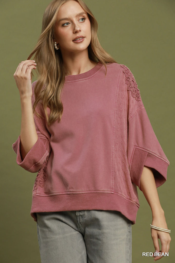 "Simone" Mineral Washed Top