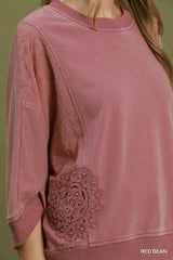 "Simone" Mineral Washed Top