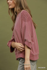 "Simone" Mineral Washed Top
