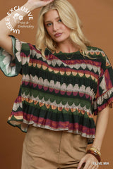 "Ruby" Smocked Blouse - The Katie Grace Boutique