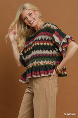 "Ruby" Smocked Blouse - The Katie Grace Boutique