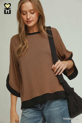"Trista" 3/4 Top, 3 colors - The Katie Grace Boutique