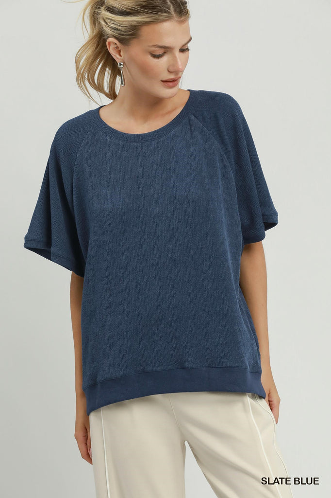 "Cassie" Textured Top, 3 colors