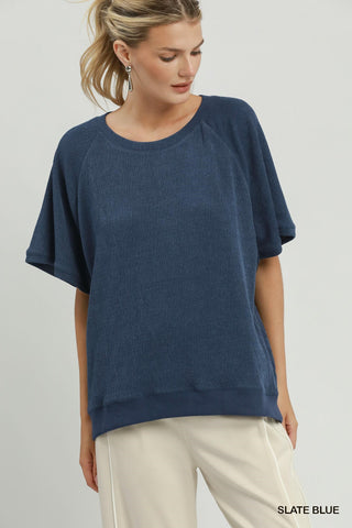 "Cassie" Textured Top, 3 colors