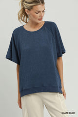 "Cassie" Textured Top, 3 colors
