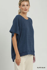 "Cassie" Textured Top, 3 colors