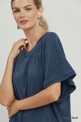 "Cassie" Textured Top, 3 colors