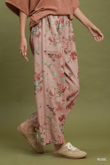 "Rose" Floral  Jeans, Rose - The Katie Grace Boutique