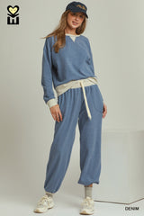 "Dream Plush" Matching Separates in Blue and Green - The Katie Grace Boutique