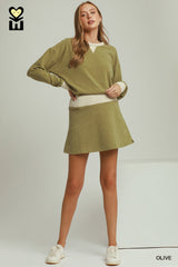 "Dream Plush" Matching Separates in Blue and Green - The Katie Grace Boutique