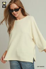 "Maria" 3/4 Top, 2 colors - The Katie Grace Boutique
