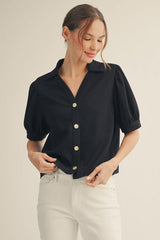 "Amy" Button Down Top