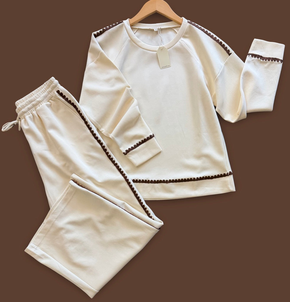 "Elaine" Matching Separates, Cream
