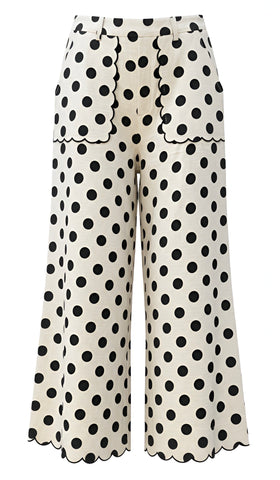 "Carmen" Scalloped Polka Pants