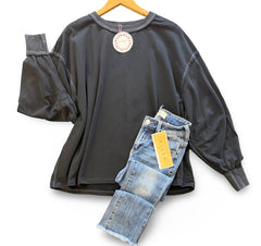 "Macey" Mineral Oversized Top