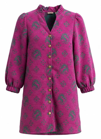 "Kelly" Jacquard Dress - The Katie Grace Boutique