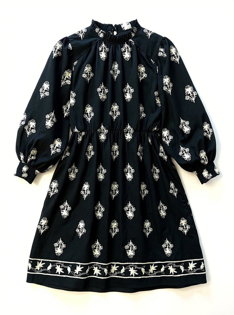 "Nova" Embroidered Dress, Plus - The Katie Grace Boutique