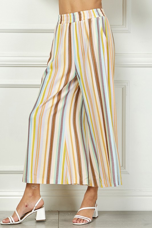 "Emily" Striped Pants - The Katie Grace Boutique