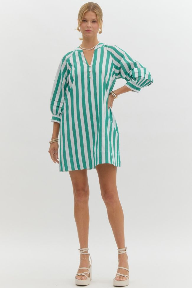 "Amelia" Striped Dress - The Katie Grace Boutique