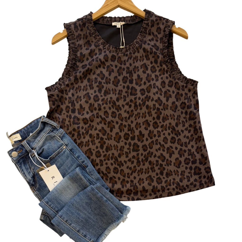"Sylvia" Leopard Top