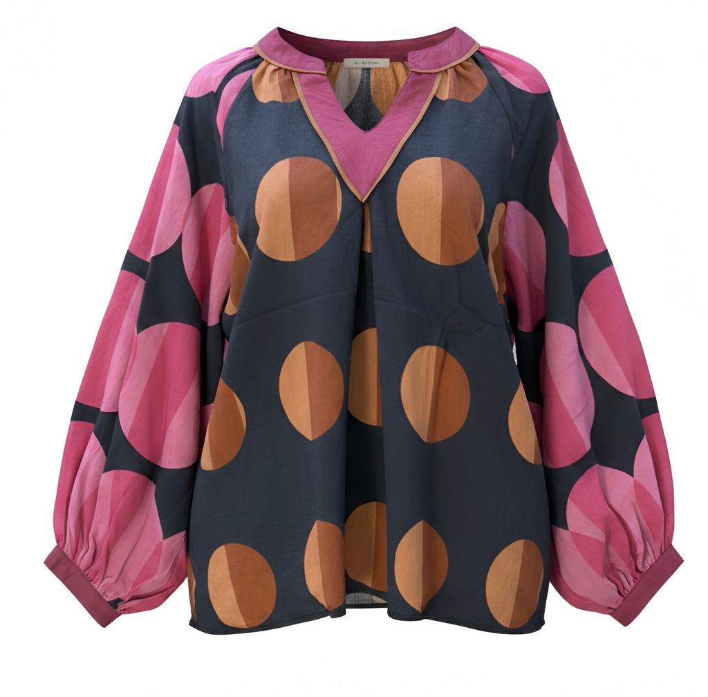 "Dottie" Polka Blouse
