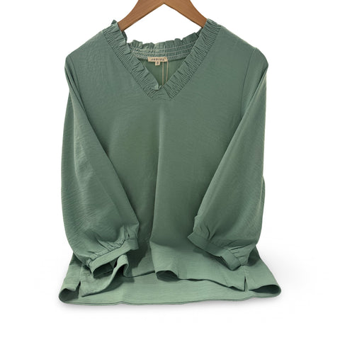 "Aloe" 3/4  Blouse - The Katie Grace Boutique