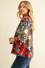 "Poppy" Floral Blouse