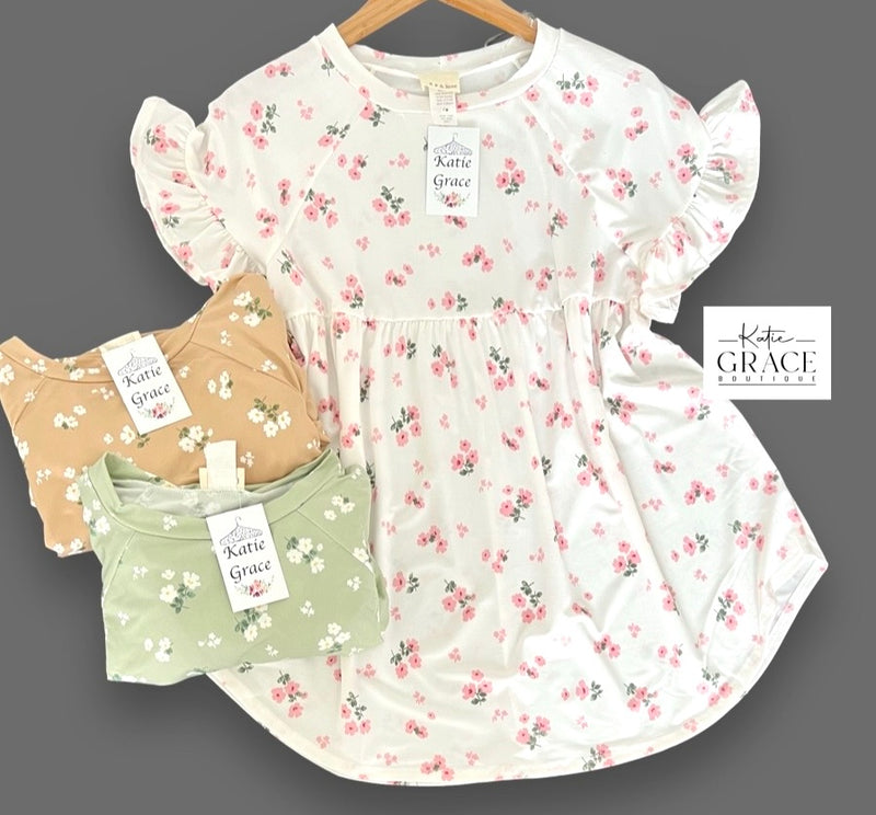 "Harmony" Floral Baby Doll Top