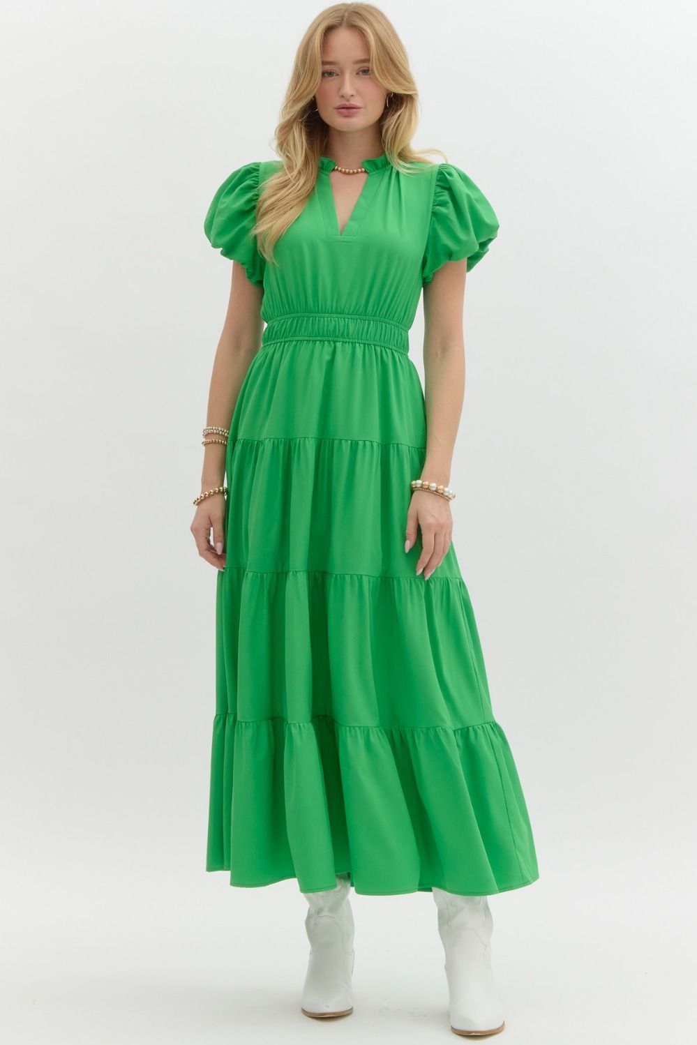 "Priscilla" Puff Sleeve Maxi , 9!! colors - The Katie Grace Boutique