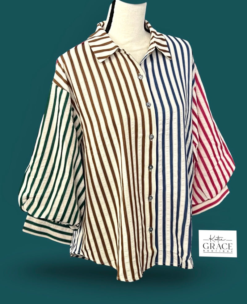 "Ainsley" Striped Top