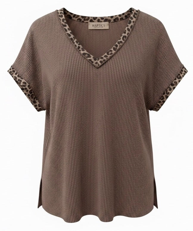 "Ashley" Curly Knit  Shirt