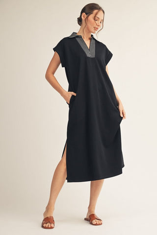 "Noir" Midi Dress