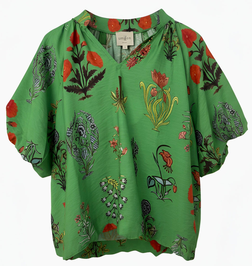 "Finley" Puff Sleeve with Scalloping