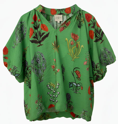 "Finley" Puff Sleeve with Scalloping