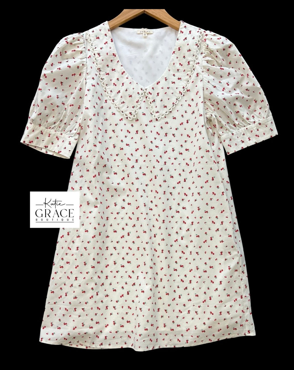 "Mae" Cherry Print Dress - The Katie Grace Boutique