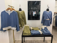 "Dream Plush" Matching Separates in Blue and Green - The Katie Grace Boutique