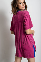 "Carrigan" Mineral Wash Tee - The Katie Grace Boutique