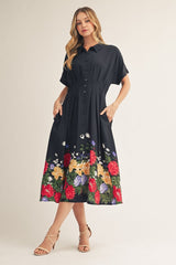 "Tanya" Pintuck Dress