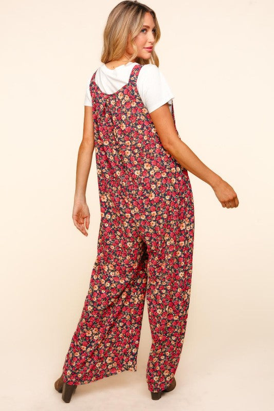 "Tabitha" Floral Overalls - The Katie Grace Boutique