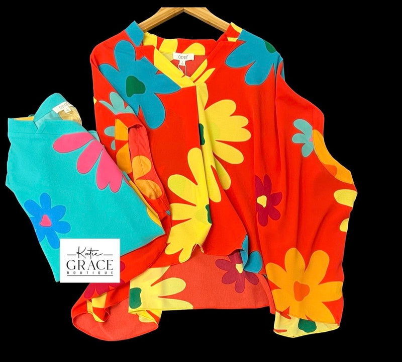 "Iggy" Oversized Blouse, 2 colors - The Katie Grace Boutique