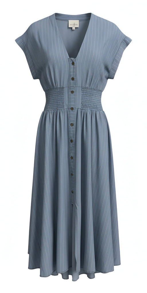 "Alexis" Denim Dress - The Katie Grace Boutique