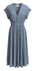 "Alexis" Denim Dress - The Katie Grace Boutique